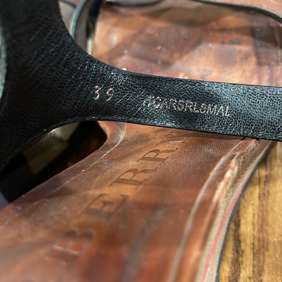 SOLD Burberry Brown Leather Wedges Platform Strappy 4” sandals / 9 US / 39 EU - Picture 6 of 12